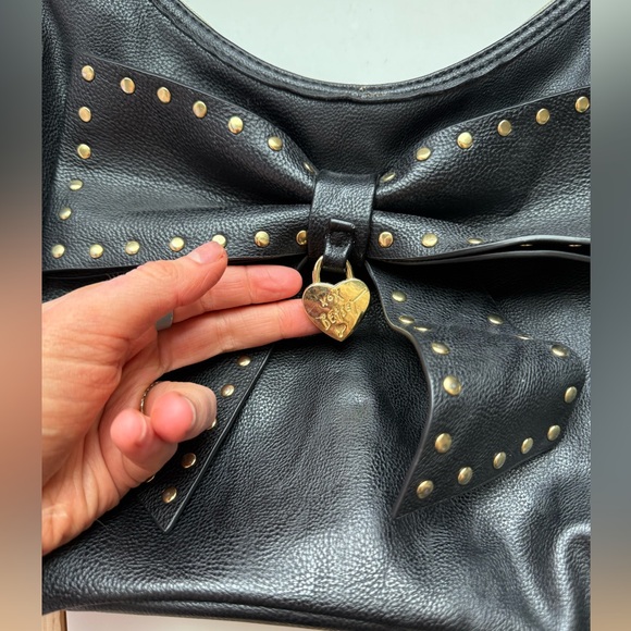 Betsey Johnson Bow Studded Bag - Picture 3 of 15